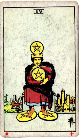 FOUR of PENTACLES