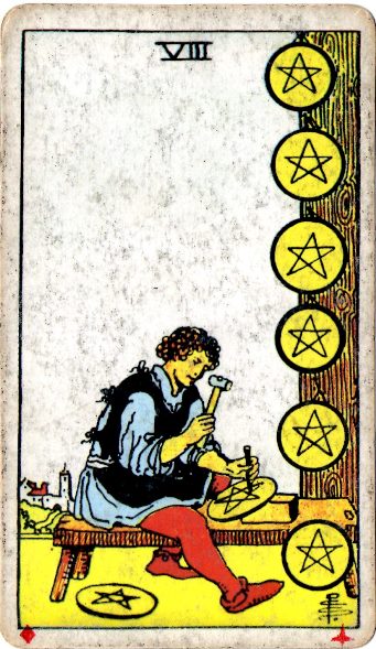 EIGHT of PENTACLES