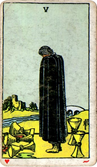 FIVE of CUPS